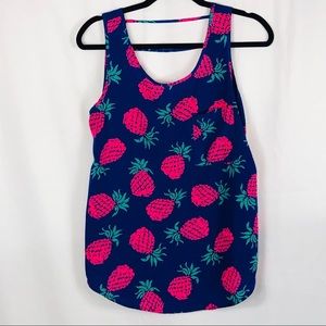 Pink owl | Pineapple Tank Top
